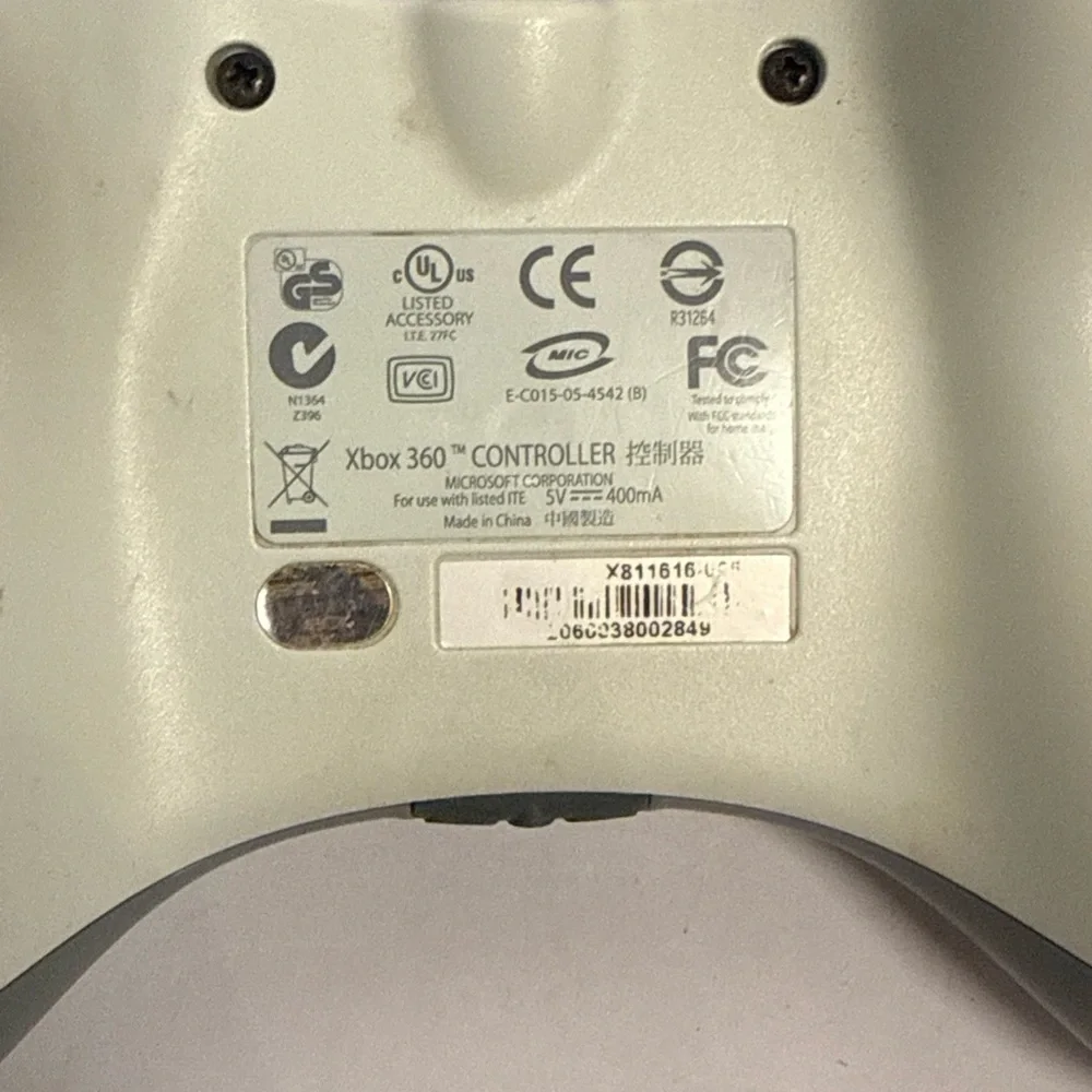 Genuine Microsoft XBox 360 Wired Controller White Microsoft